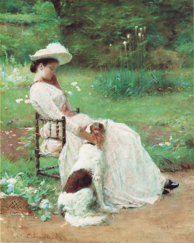 Charles Léandre - Donna con il suo cane, Musée de Condé sur Noireau